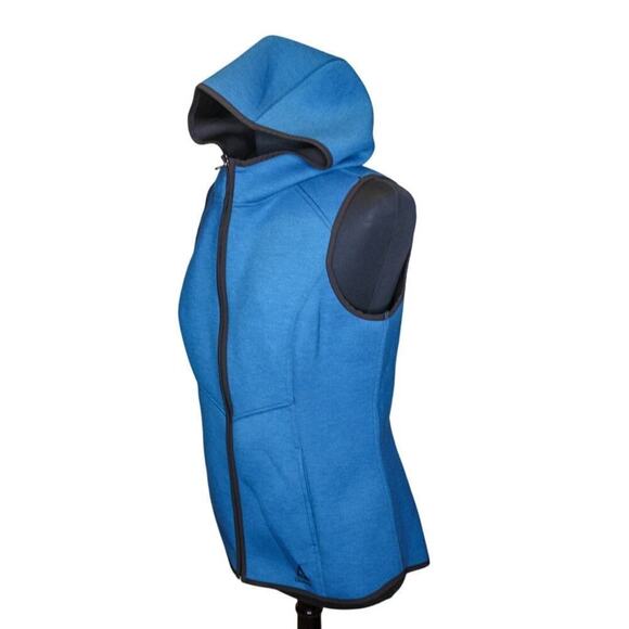 Gerry Hooded Vest Blue Stretch Outdoors Activewear Gorpcore L - Picture 2 of 4